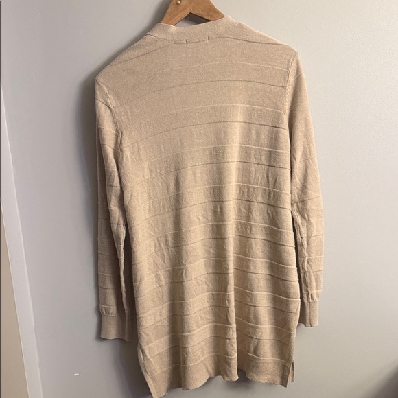 Verve Ami Light Tan Open Front Cardigan - Picture 3 of 6